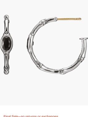 John Hardy Batu Bamboo Small Hoop Earring